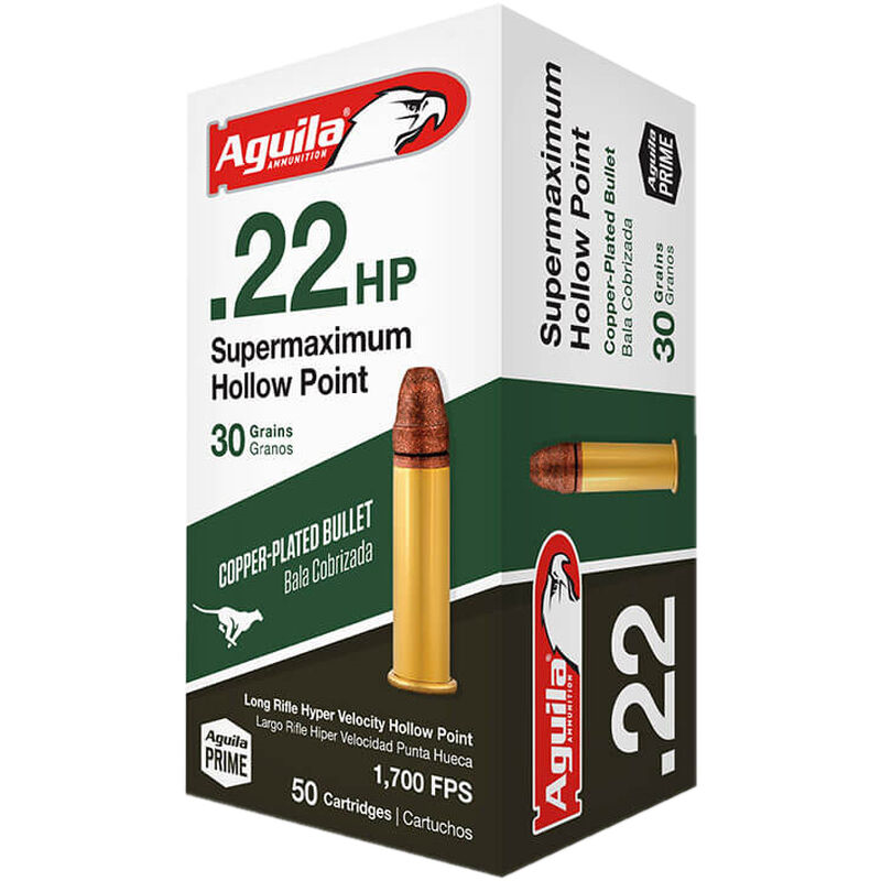 AGUILA 22LR SUPMAX HP 30GR 50 - Ammo