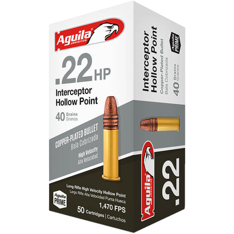 AGUILA 22LR INTCP HP 40GR 50 - Ammo