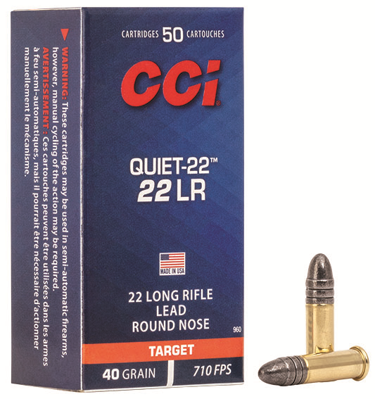 CCI 960 QUIET 22LR 40 LRN 50 - Ammo