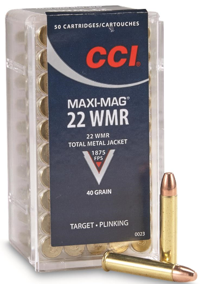 CCI MAXI-MAG WMR22 TMJ 50 - Ammo