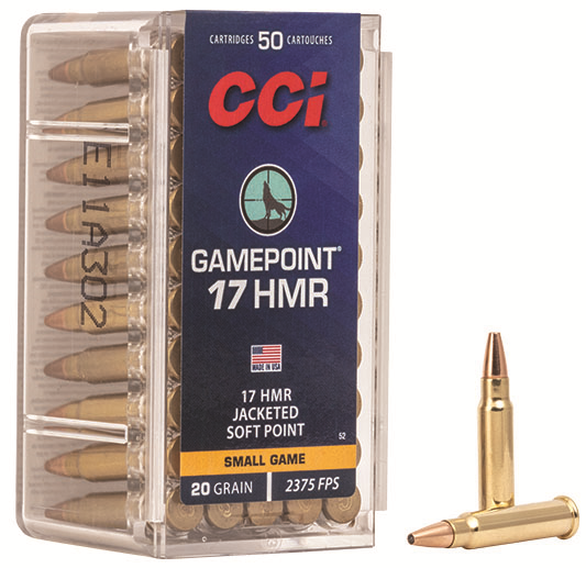 CCI 0052 17HMR GAME 20GR50 - Ammo