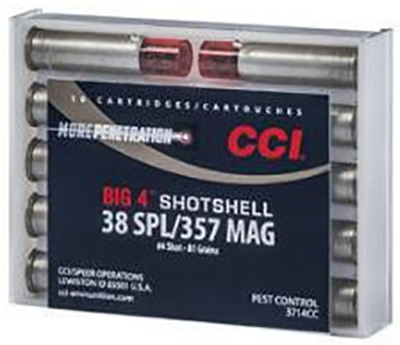 CCI 3714CC 38/357 #4 SS 10 - Ammo