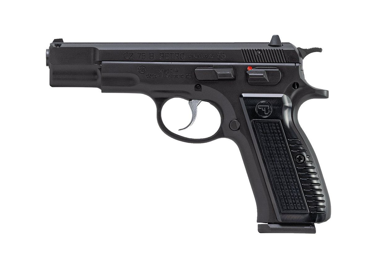 CZ 75B RETRO 9MM 4.6" BLK 16RD - Handguns