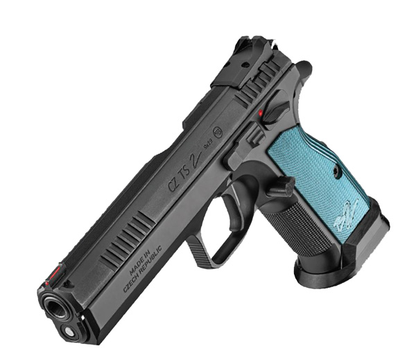CZ TS2 9MM BLK/BLUE 20RD - Handguns