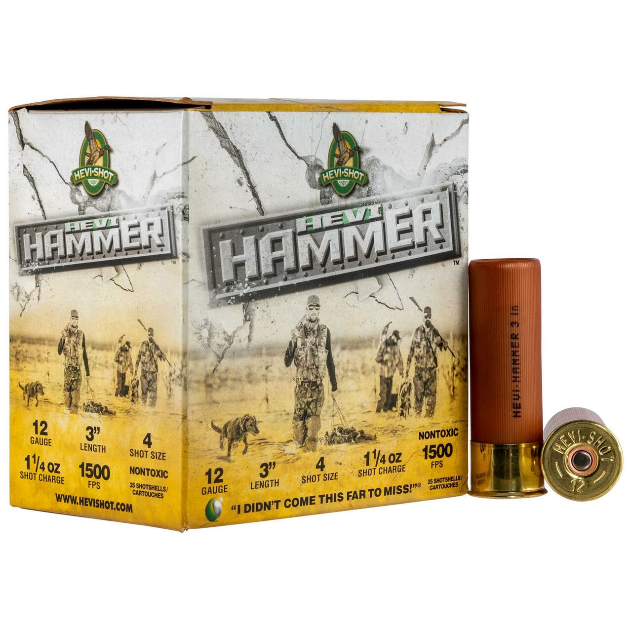 HS HMR 12GA #4 1-1/4oz 3'' 25 - Ammo