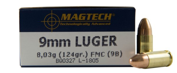 MAGTECH 9B 9MM 124 FMC 50 - Ammo