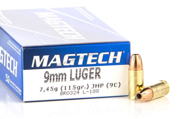 MAGTECH 9C 9MM 115JHP 50 - Ammo