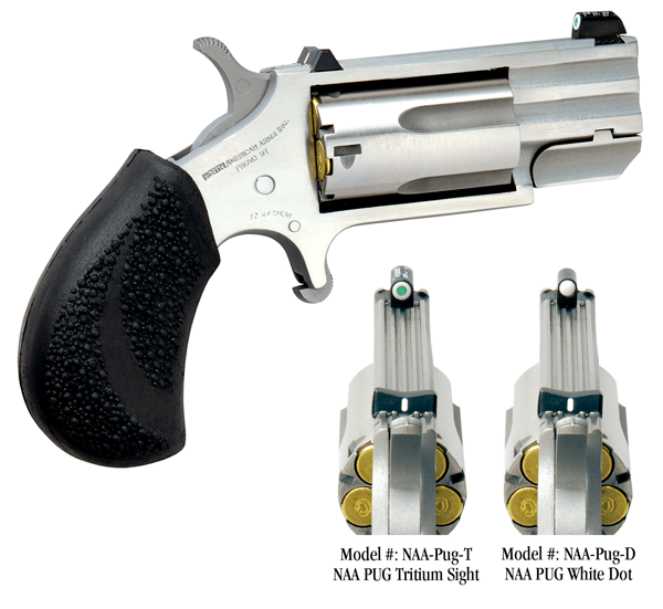 NAA 22WMR PUG 1" WHITE DOT - Handguns