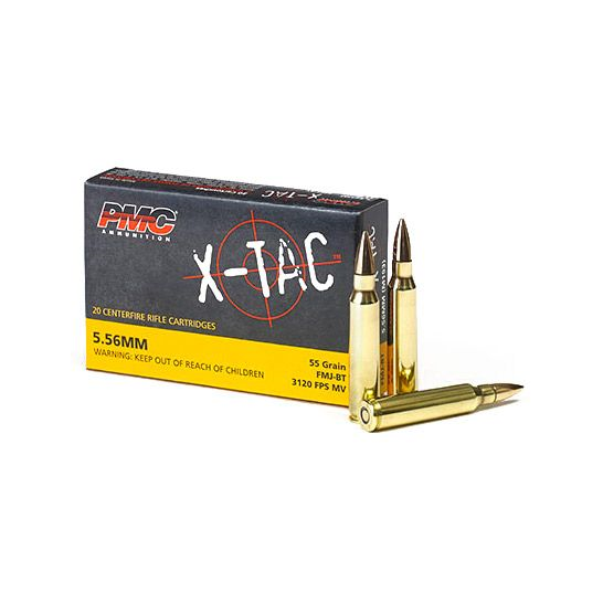 PMC X-TAC 5.56 55GR FMJ BT 20 - Ammo