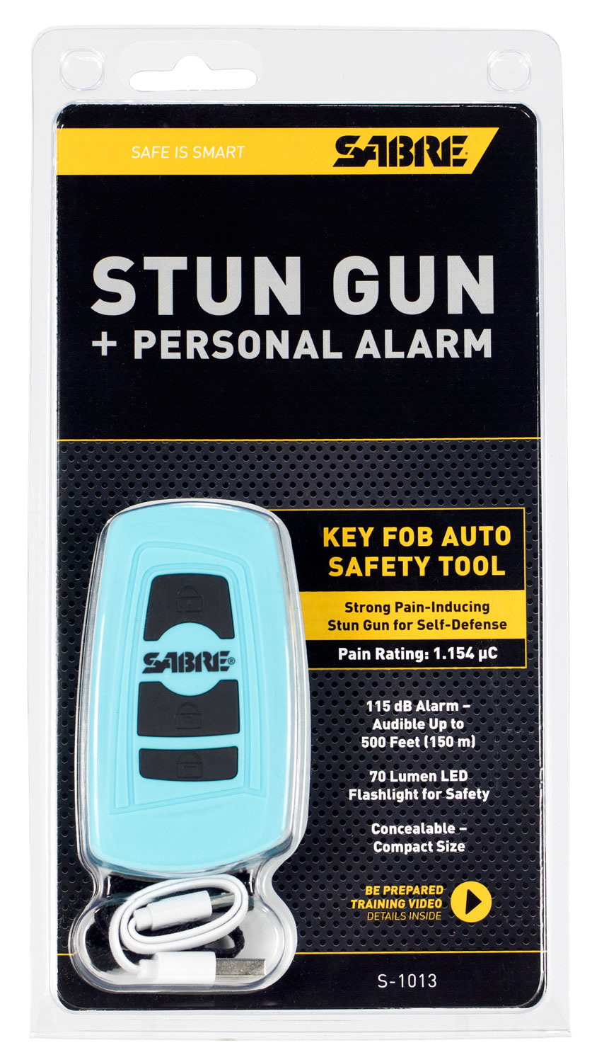SAB KEYFOB STUN GUN TEAL - Accessories