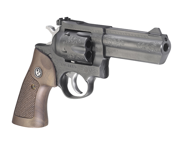 RUG GP100 DLX 357 4" BK 6 TALO - Handguns