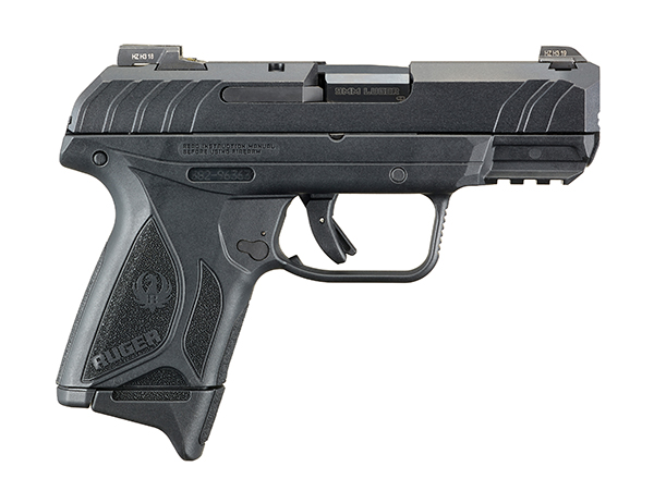 RUG SEC-9 PRO CMPT 9MM BLK 10 - Handguns