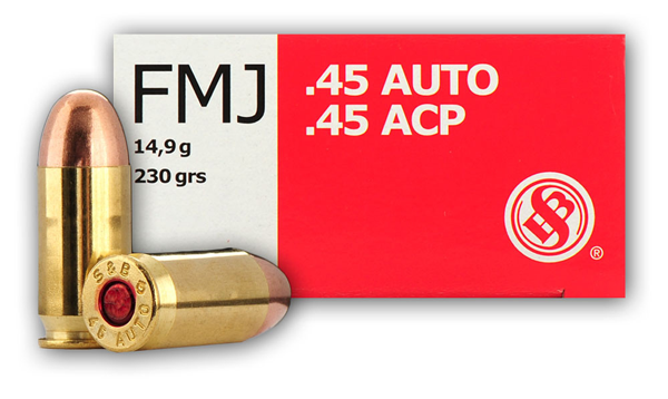 S&B 45A 230FMJ 50 - Ammo