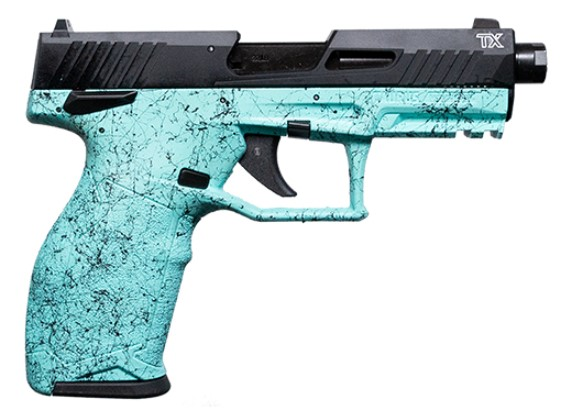 TAUR 2TX 22LR 4" CYN SPLAT 10R - Handguns