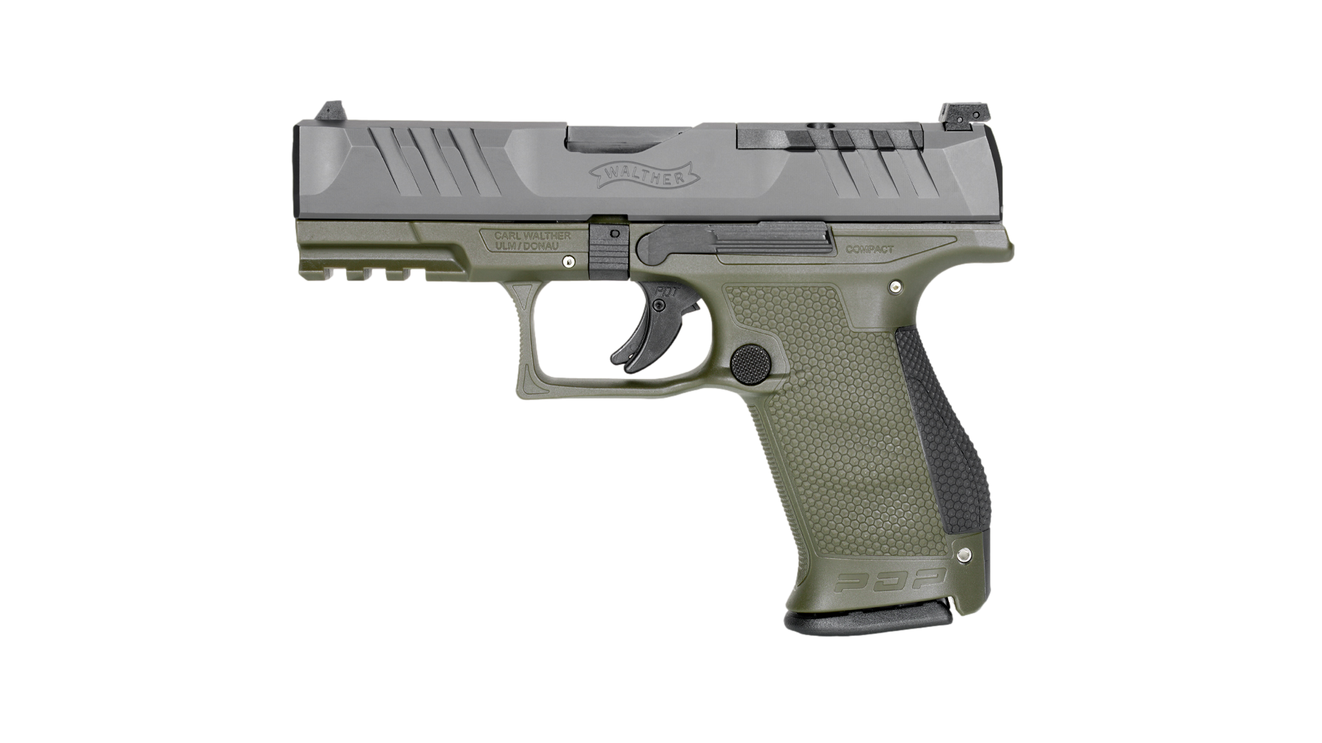 WLT PDP 9MM 4" CMPT GREEN 15RD - Handguns